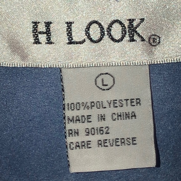 H Look Women’s Powder Blue Button Down Shirt - Picture 7 of 7